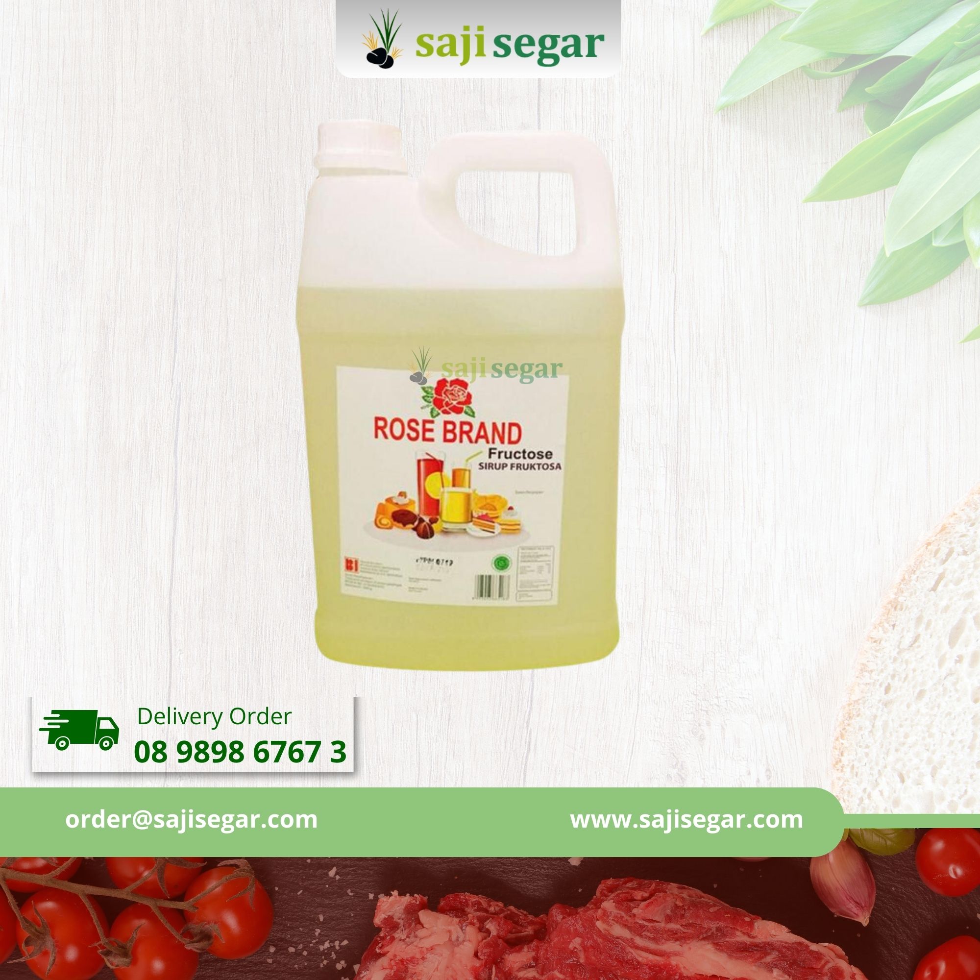 Gula Cair Rose Brand 5kg Sugar Simple Syrup Fructose GOJEK Ready